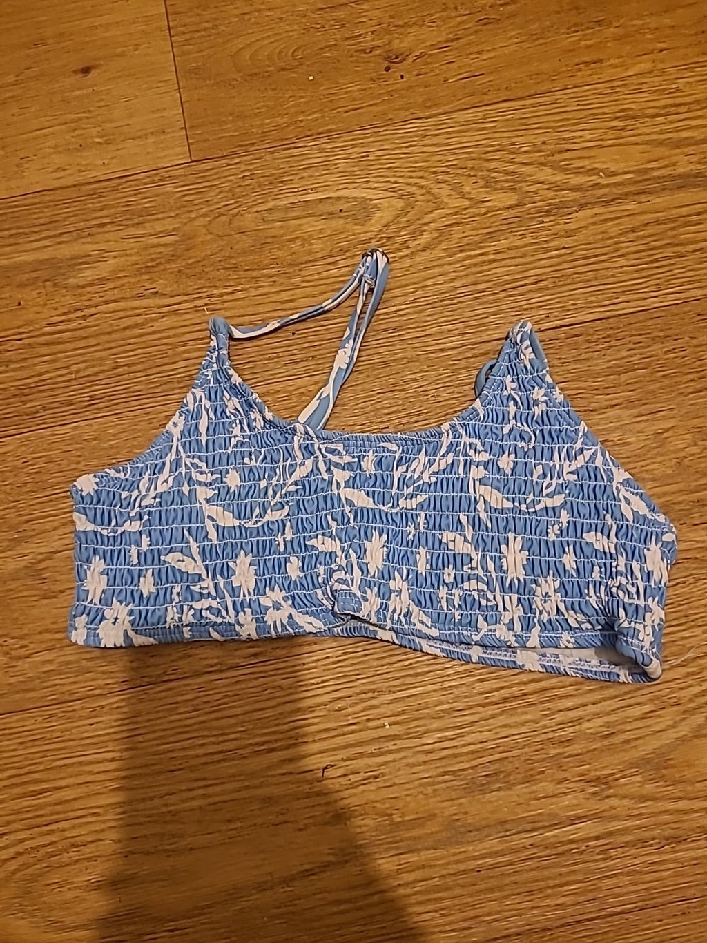 Ladies Size Small Blue/White Boob Tube