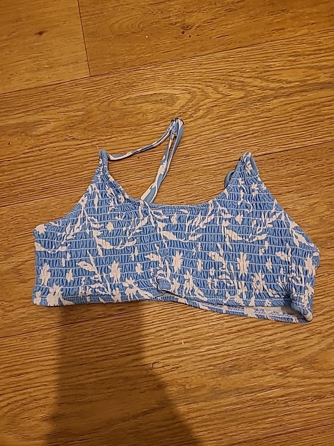 Ladies Size Small Blue/White Boob Tube