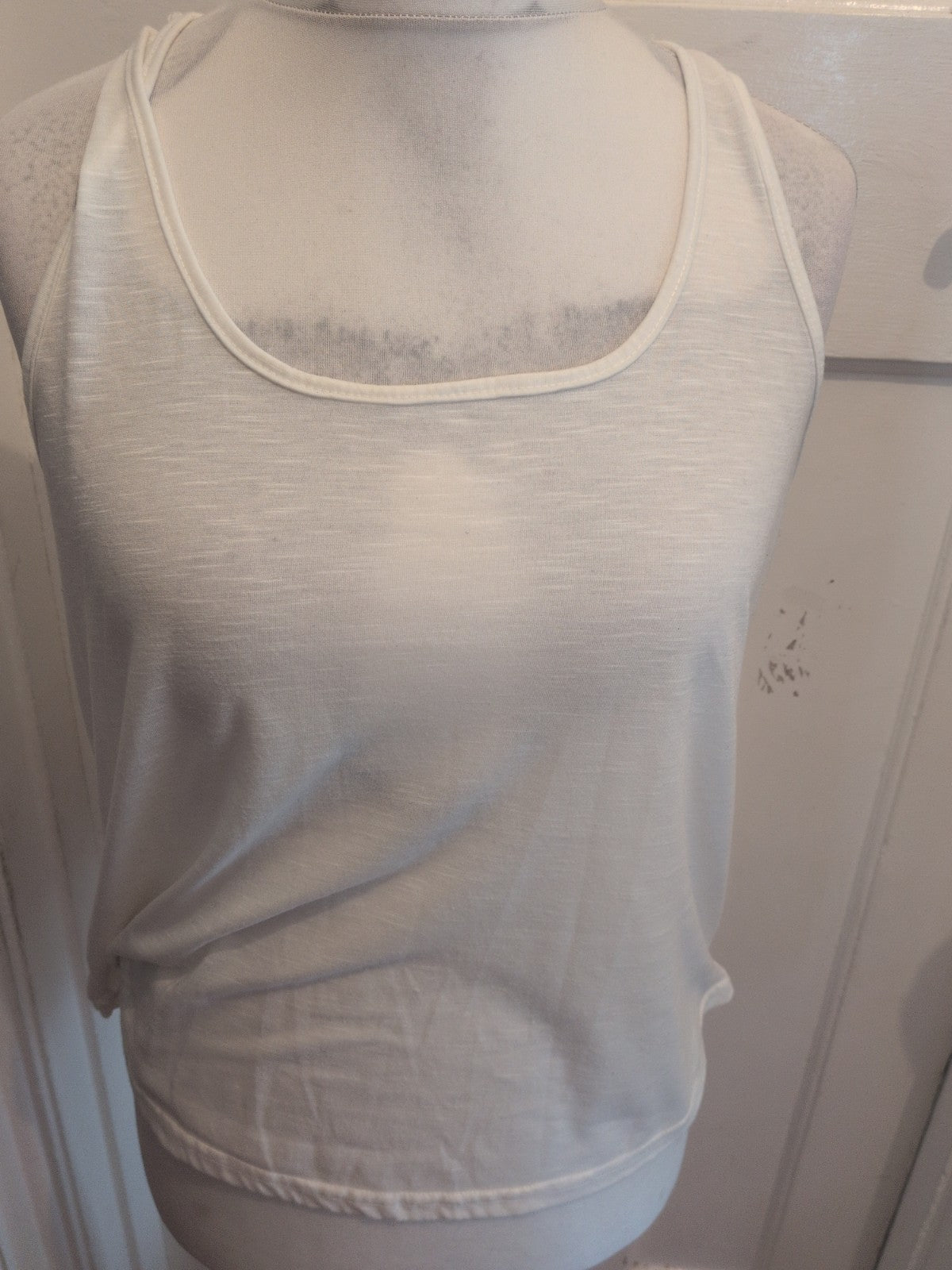 Shein Large White Tank Vest T-shirt Sleeveless