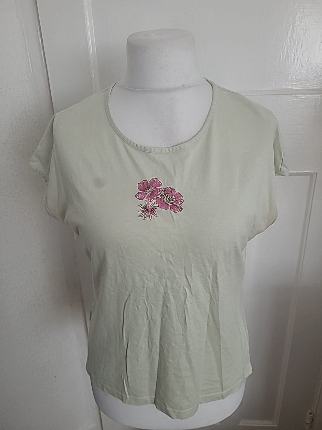 Ladies Frankenwalder Size Euro 40 Pale Mint Short Sleeved Tshirt