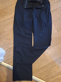 Mens George Size 30x31R Black Pinstripe Trousers