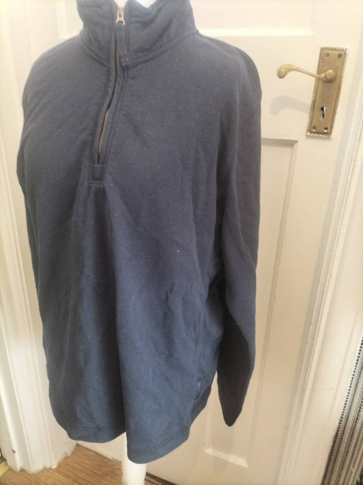 Mountain Warehouse XL Navy Semi Zip Pullover Jumper
