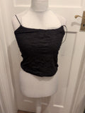 Primark 10-12 Black Sleeveless T-shirt Strappy