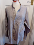 Mens Arrow Size 16.5" Blue/Grey Toned Long Sleeved Dress Formal Shirt