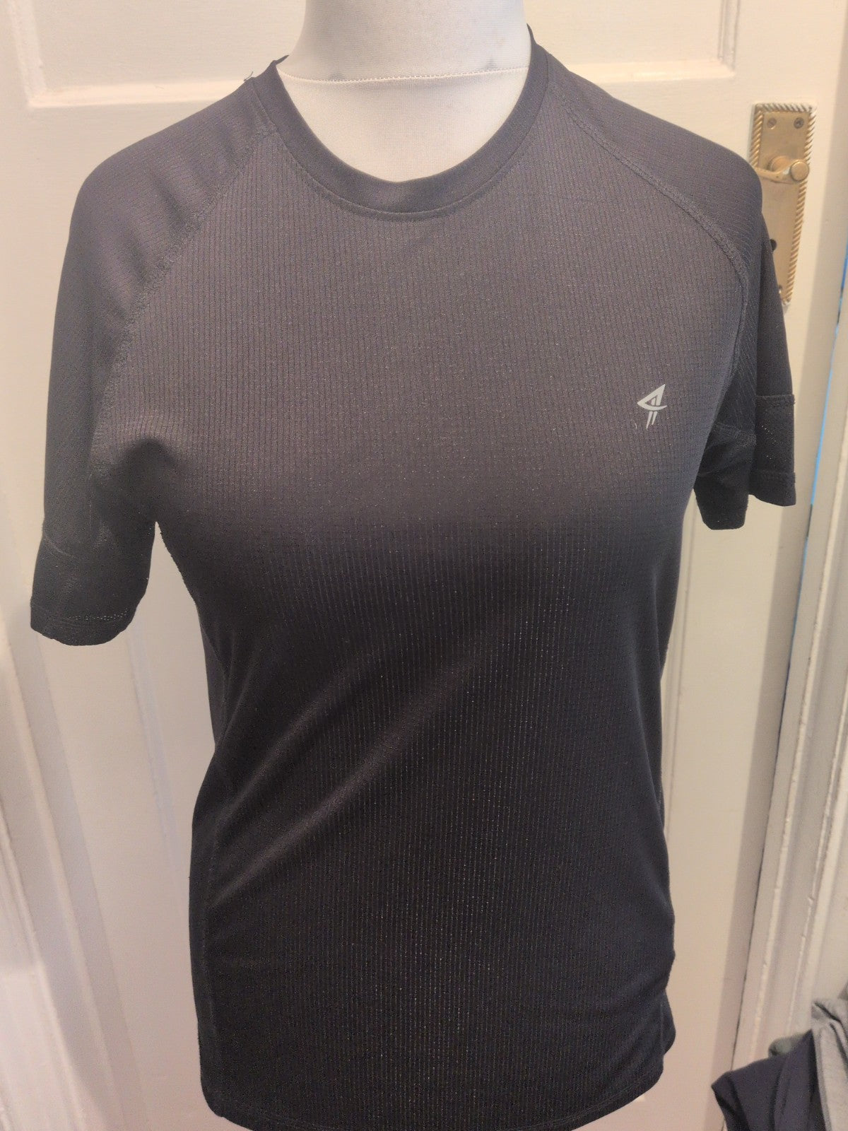 Workout Medium Black Breathable Short Sleeve T-shirt