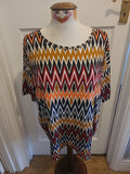 Ladies Lula Roe Size Xs Multi Short Sleeved Dress