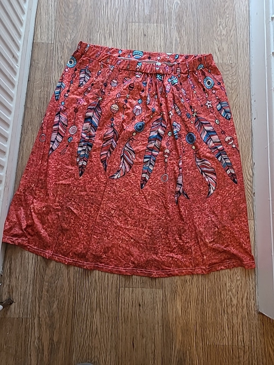 Ladies size 5xl multi coloured elasticated skirt