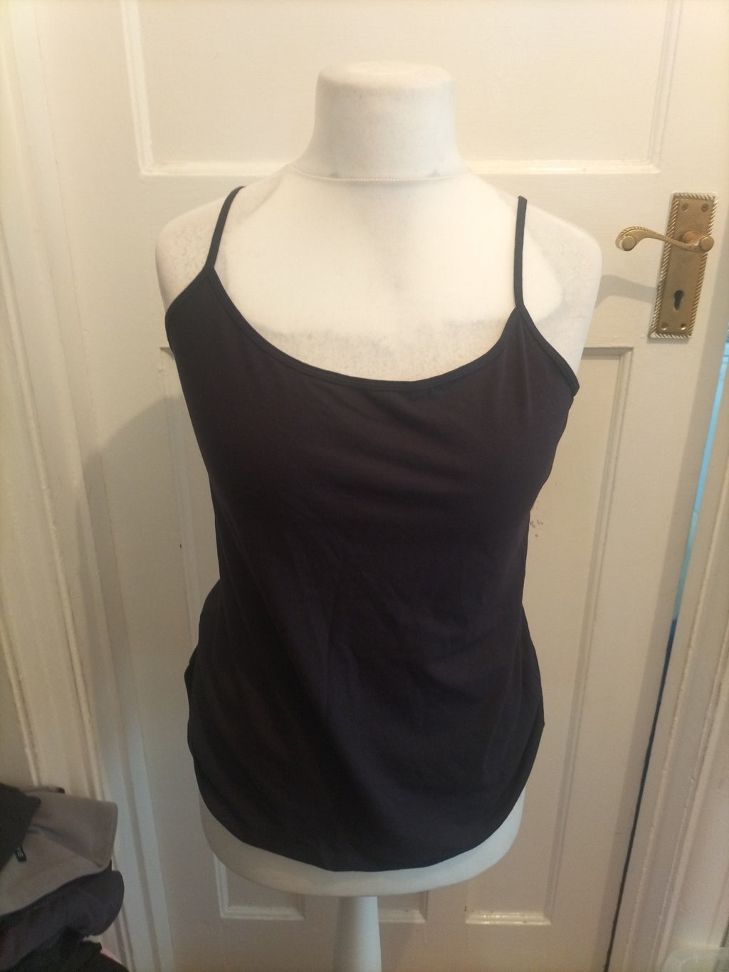 Ladies Primark Size 18/20 Navy Stretch Cami Set Of 2
