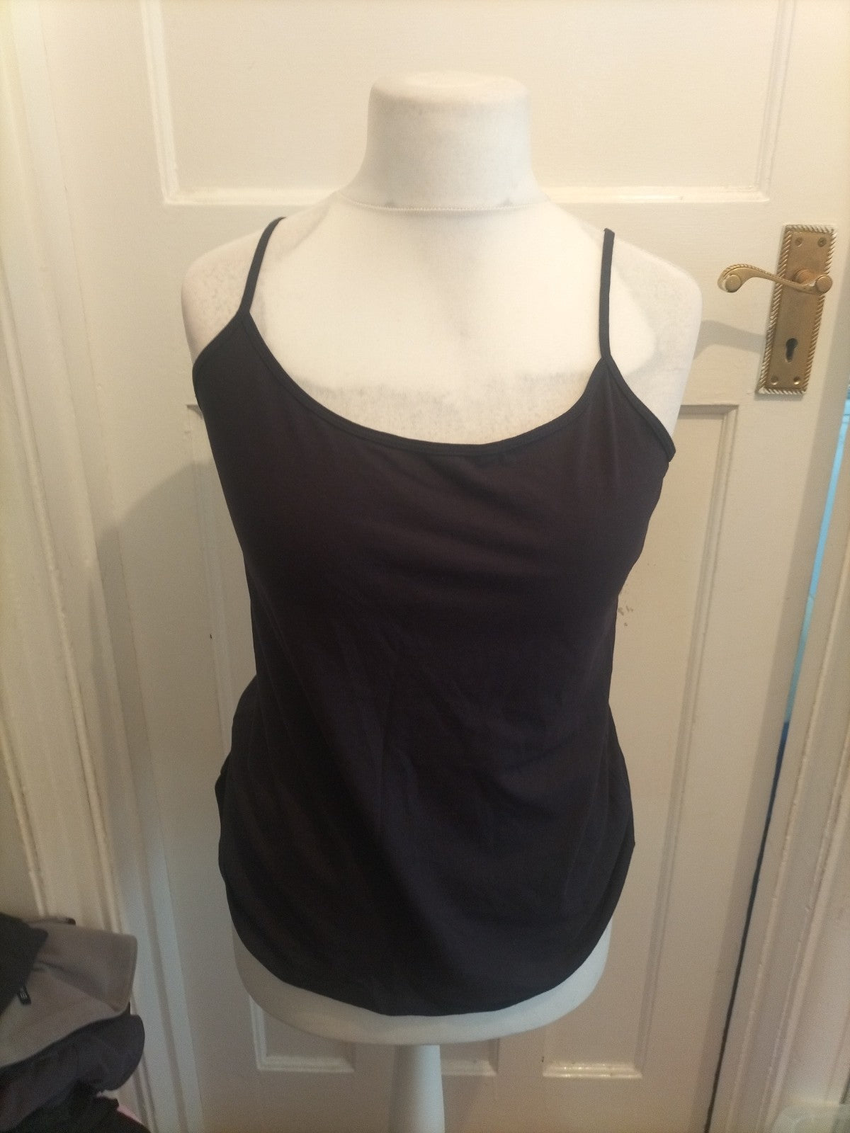 Ladies Primark Size 18/20 Navy Stretch Cami Set Of 2