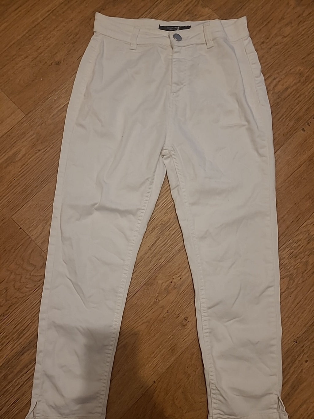 Ladies Select Size 10 White Cropped High Waist Supersoft Jeans