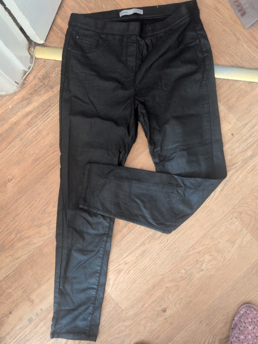 Ladies Leather Effect Jeggings Size 16 George Free Delivery