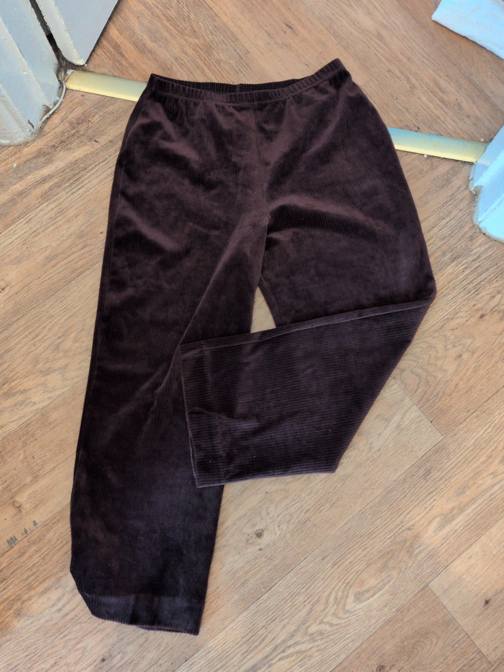 Damart 14 Chocolate Brown Elasticated Trousers