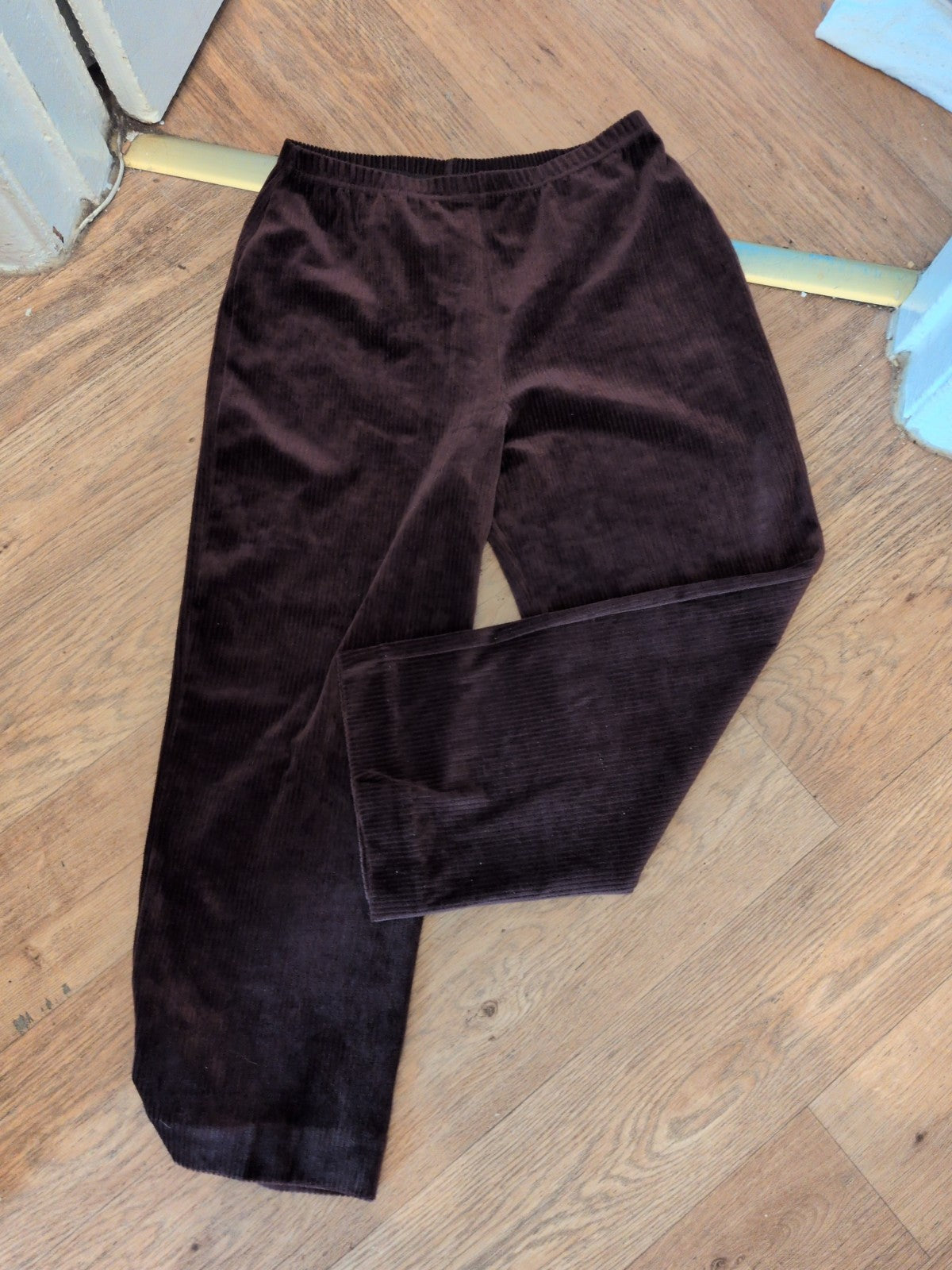 Damart 14 Chocolate Brown Elasticated Trousers