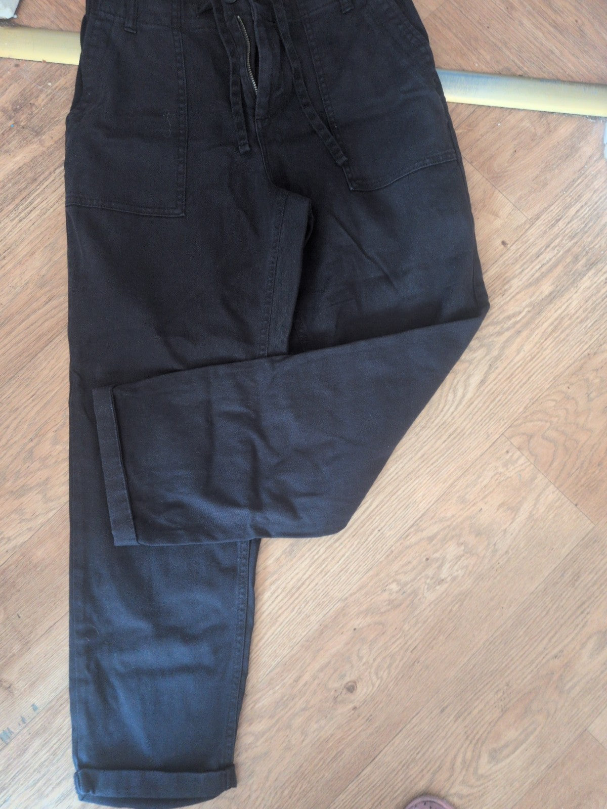 Ladies F&F Black Jeans Elasticated Waist Size 10 Free Delivery