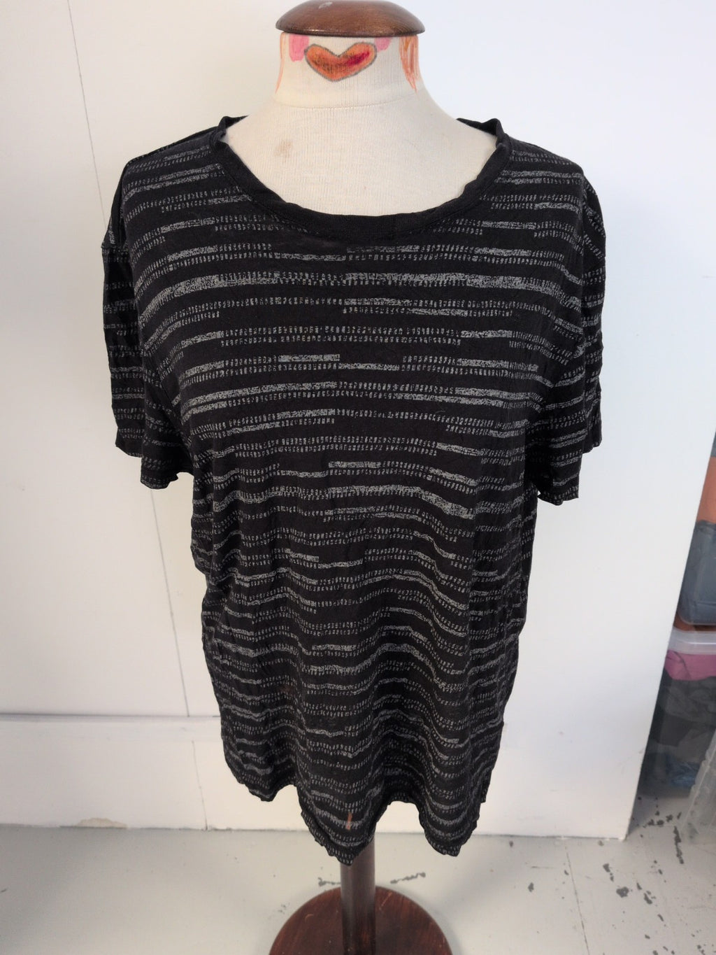 Pep&Co XL Black And Grey Short Sleeve T-shirt