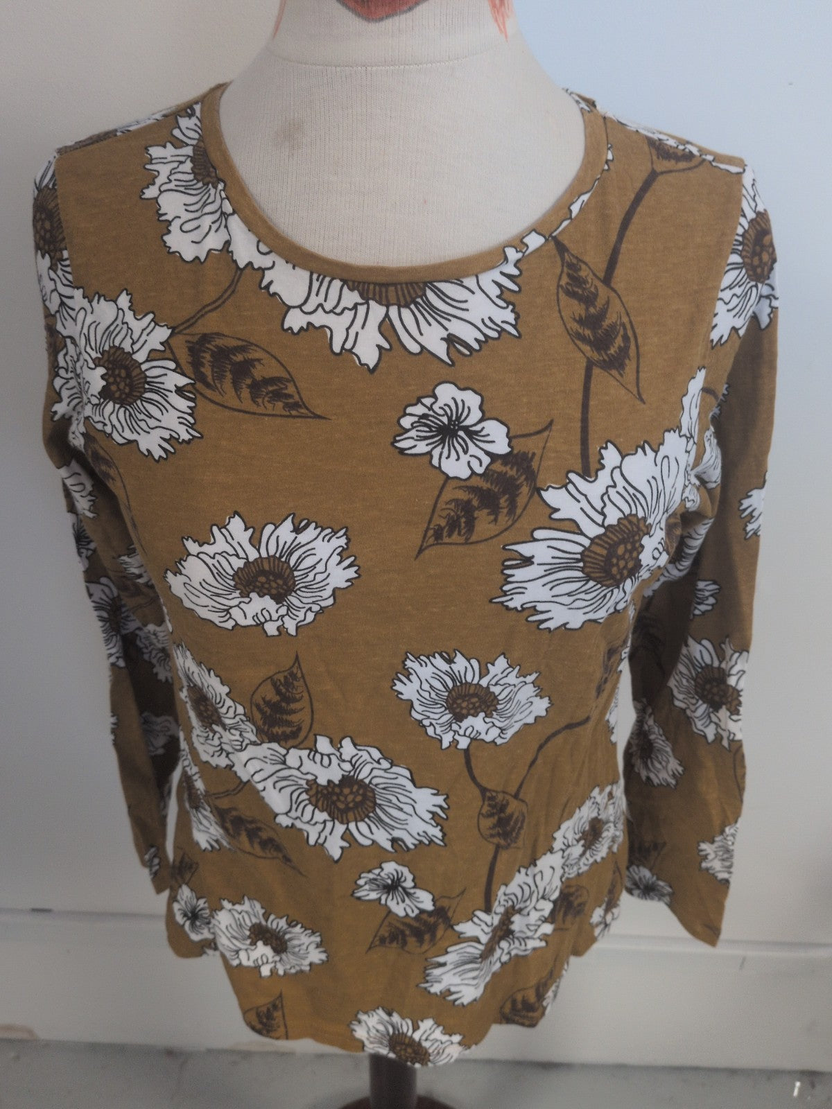 Pep&Co 16 Brown Floral Long Sleeve T-shirt