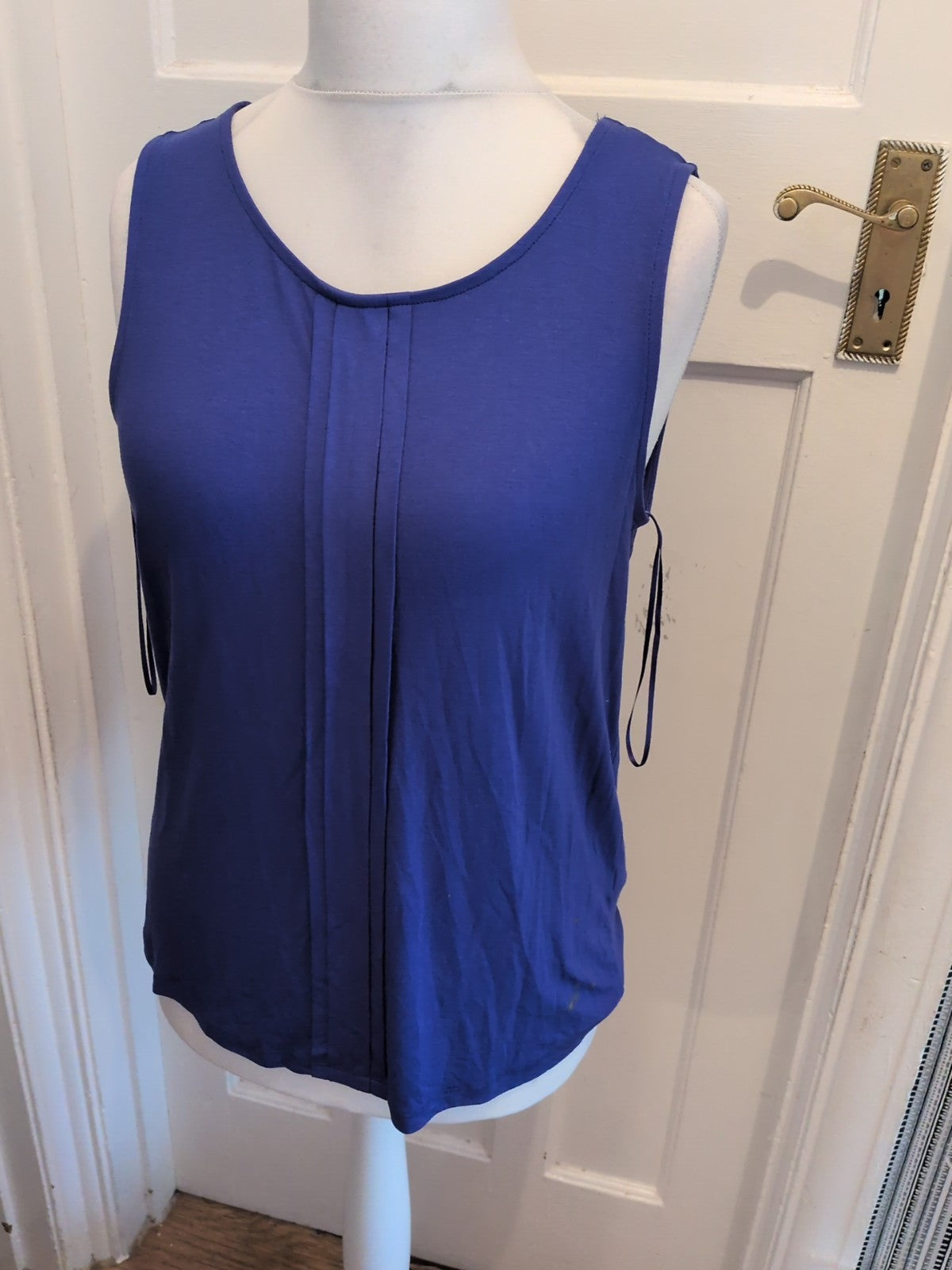 BHS 16 Bluey Purple Sleeveless Blouse