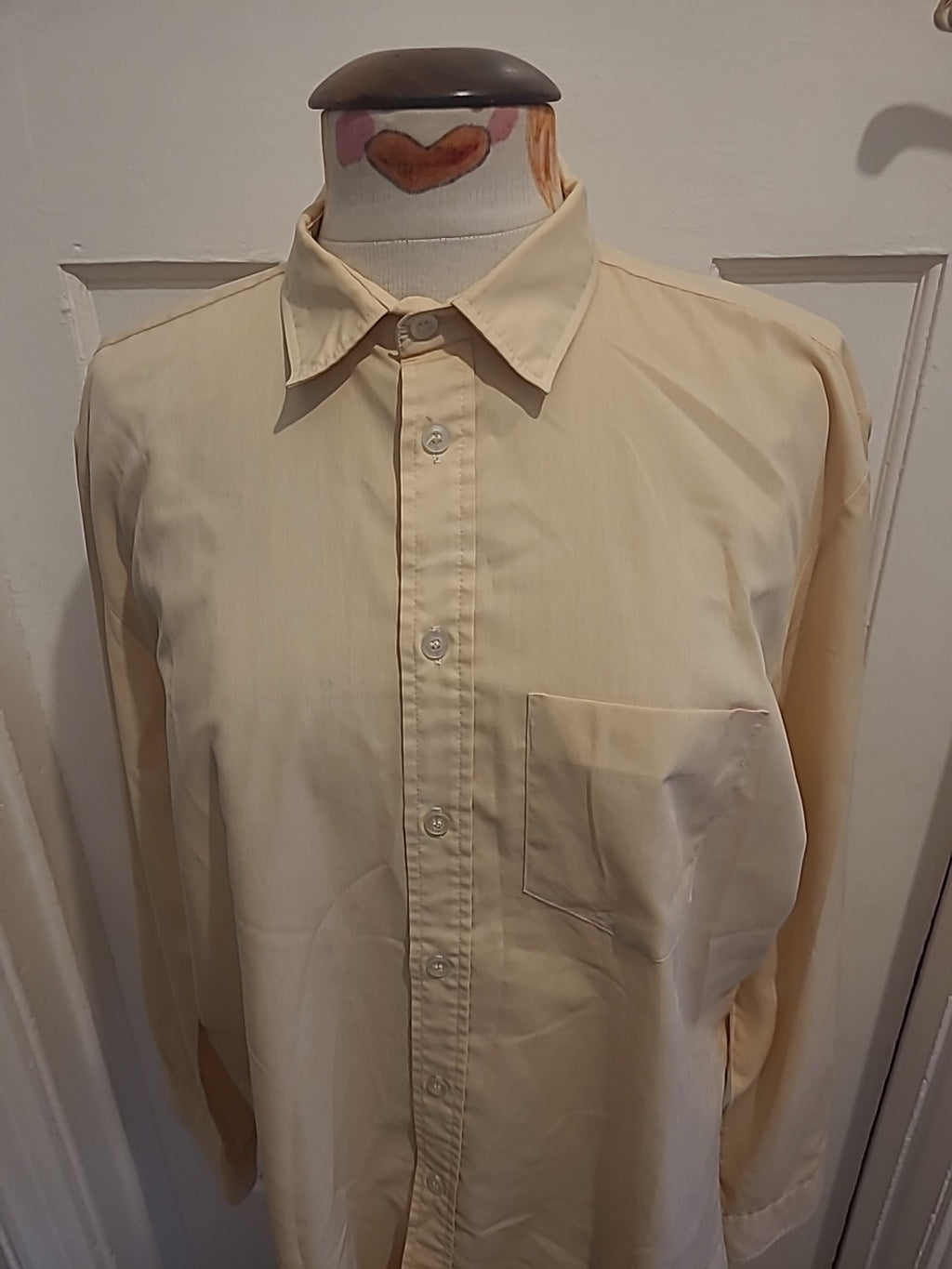 Mens Daniel Hunter Euro 42 Beige Long Sleeve Shirt
