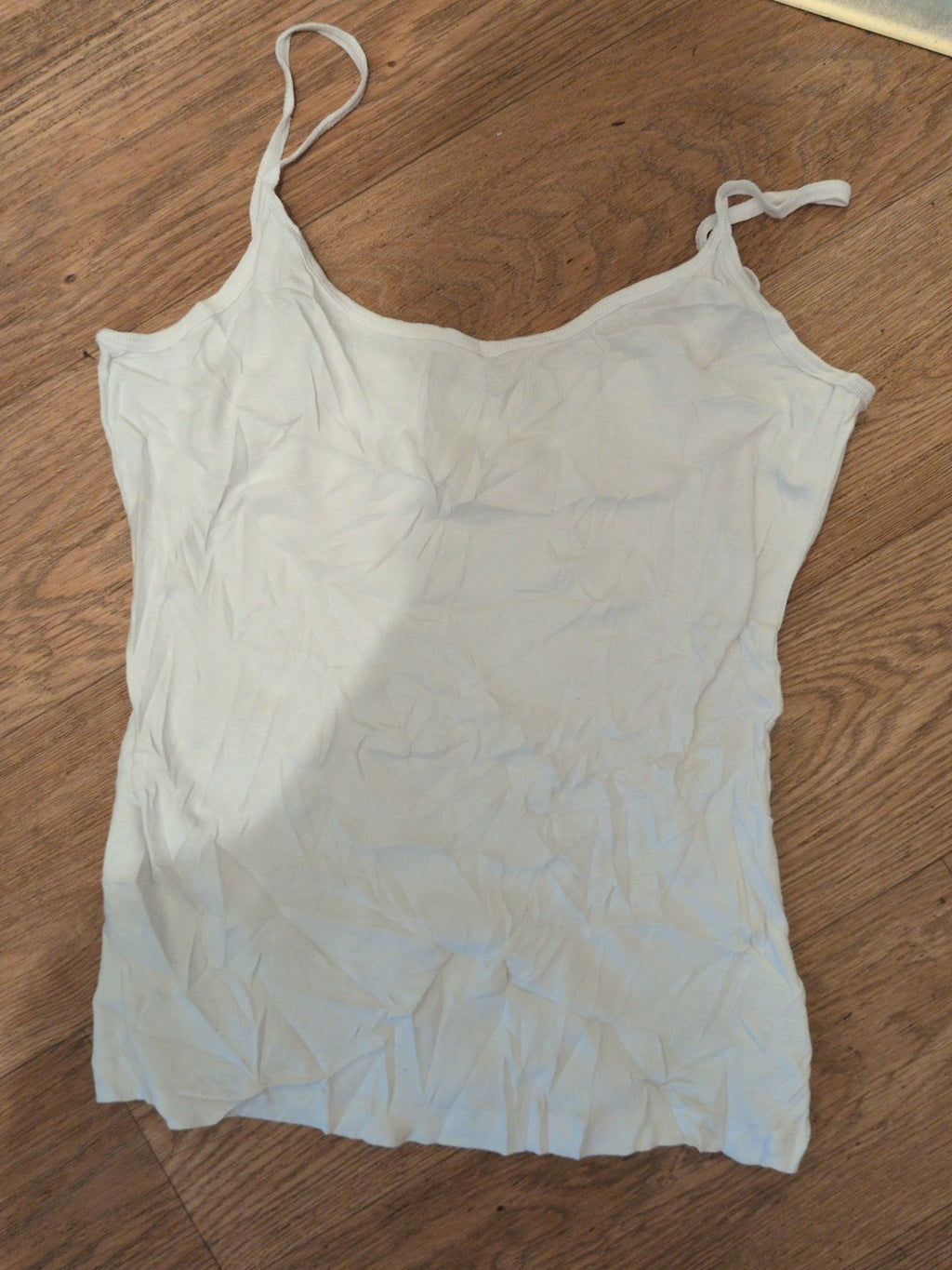 Ladies New Look White Medium Cami Sleeveless T-shirt