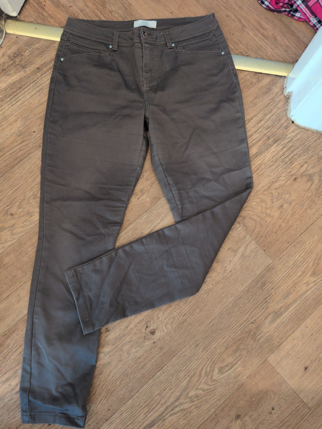 Wallis Petite 12 Metallic Grey Super Soft Jeans
