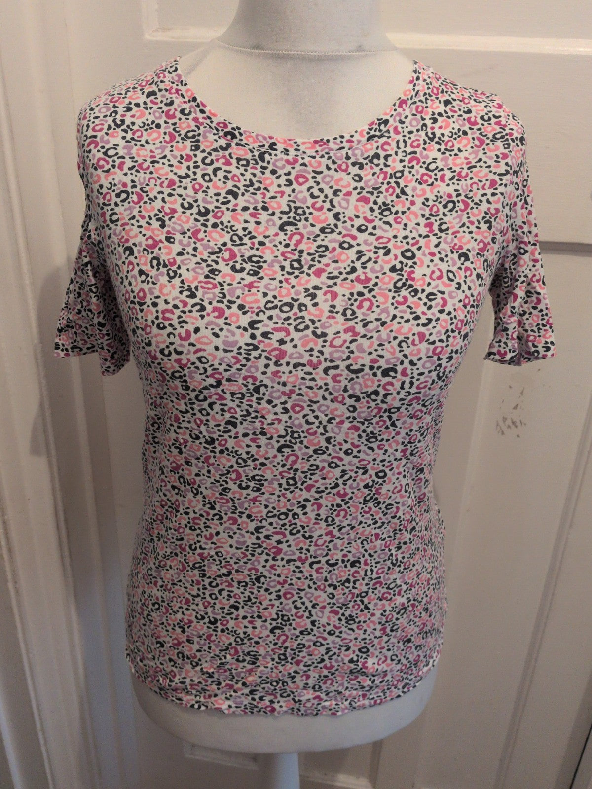 M&S Collection 12 White With Spots Short Sleeve T-shirt