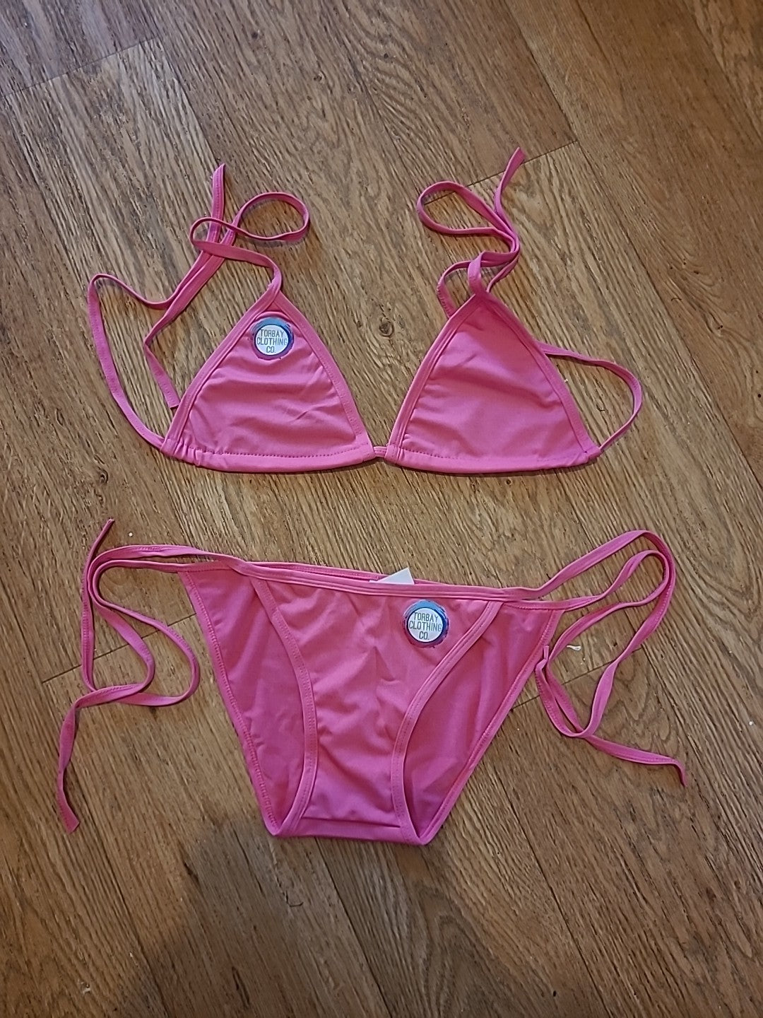 Brand New TorbayClothingCo Size Medium Pink Bikini Set