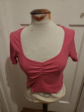 Ladies Brave Soul Size Medium Pink Short Sleeved Tshirt