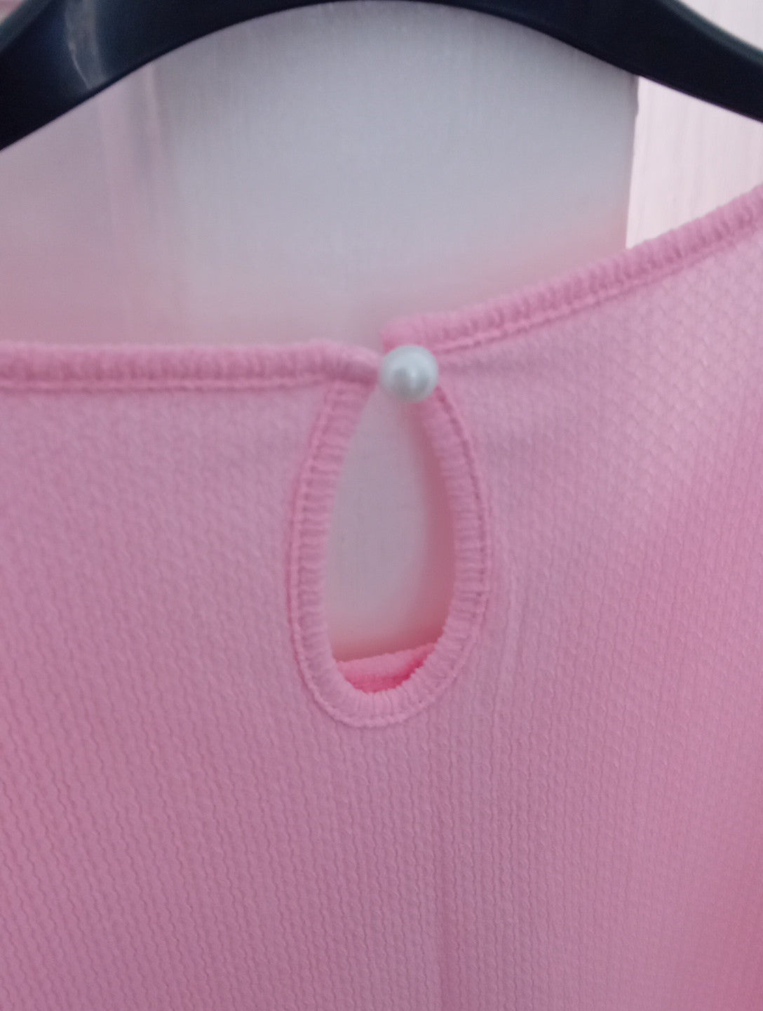 Ladies Brand New Pretty Baby Pink Top Size 4XL Short Sleeved