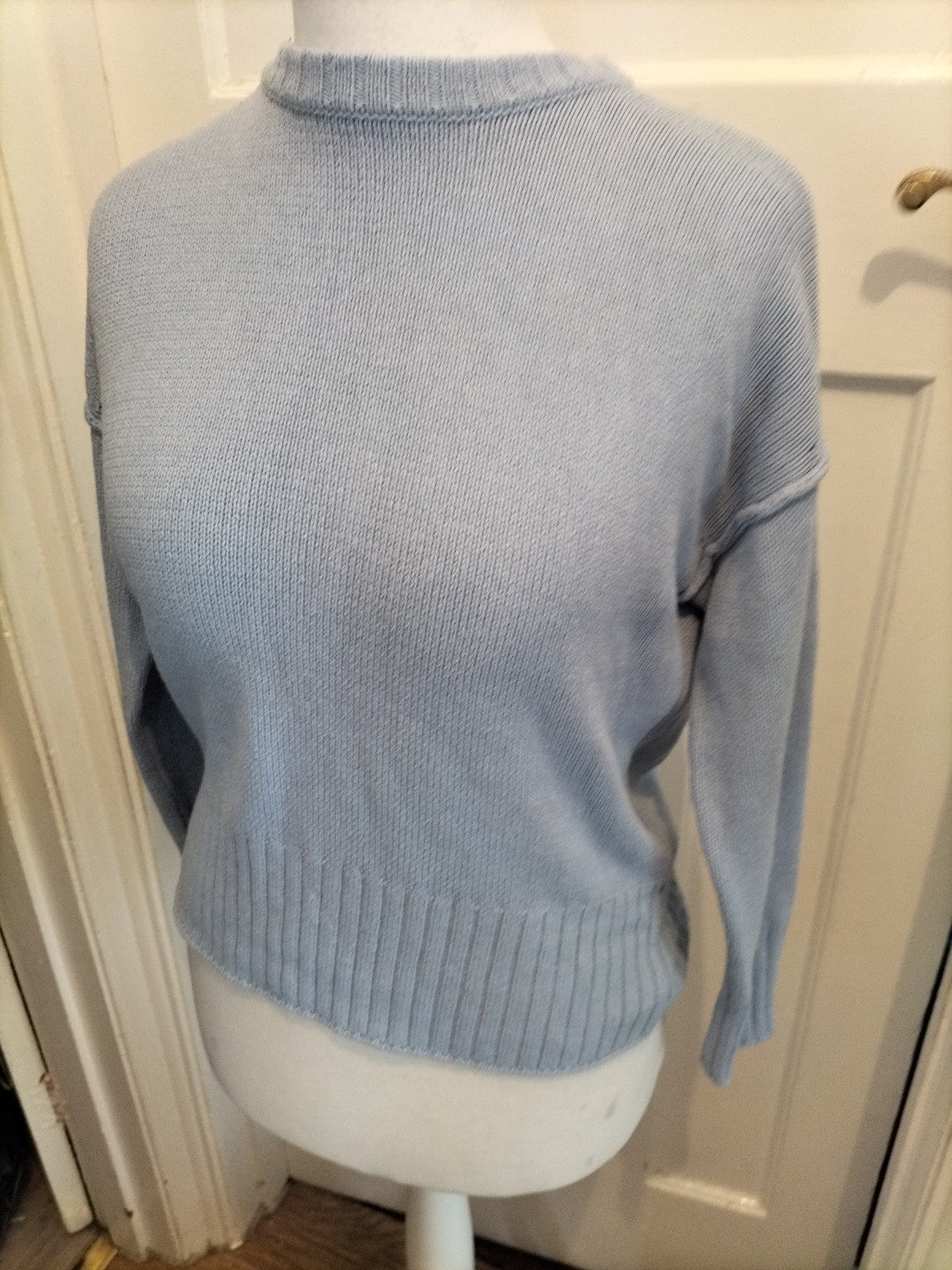 George 8-10 Blue Rib Pullover Jumper