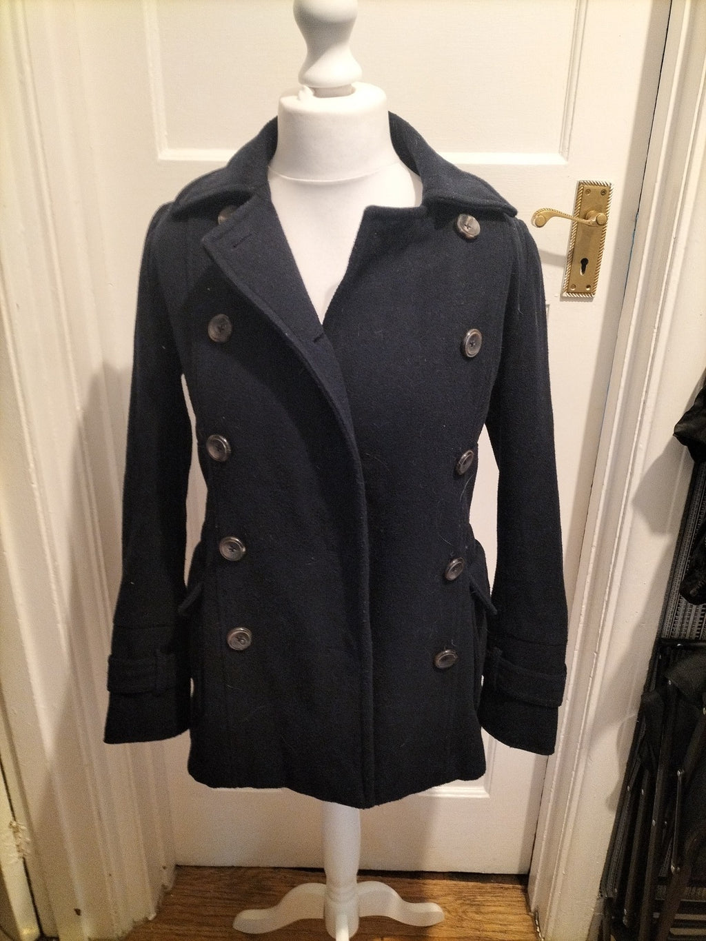 Ladies Crew Clothing Size 8 Navy Tailored Fit Lined Jacket