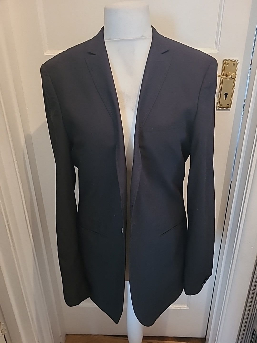 Mens Butler&Webb Size 42L Black Padded Lined Blazer