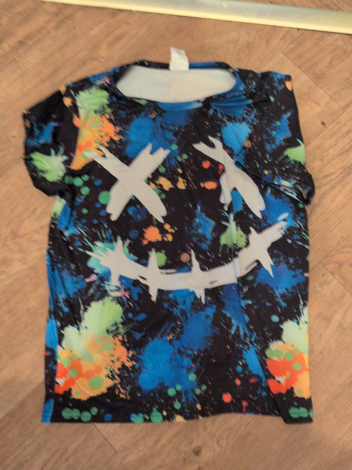 11-12 Years Multicoloured Splat Short Sleeve T-shirt