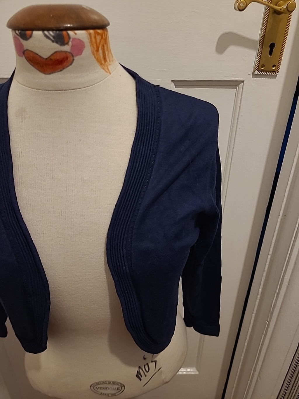 Precis Size XS Navy Long Sleeved Cardigan