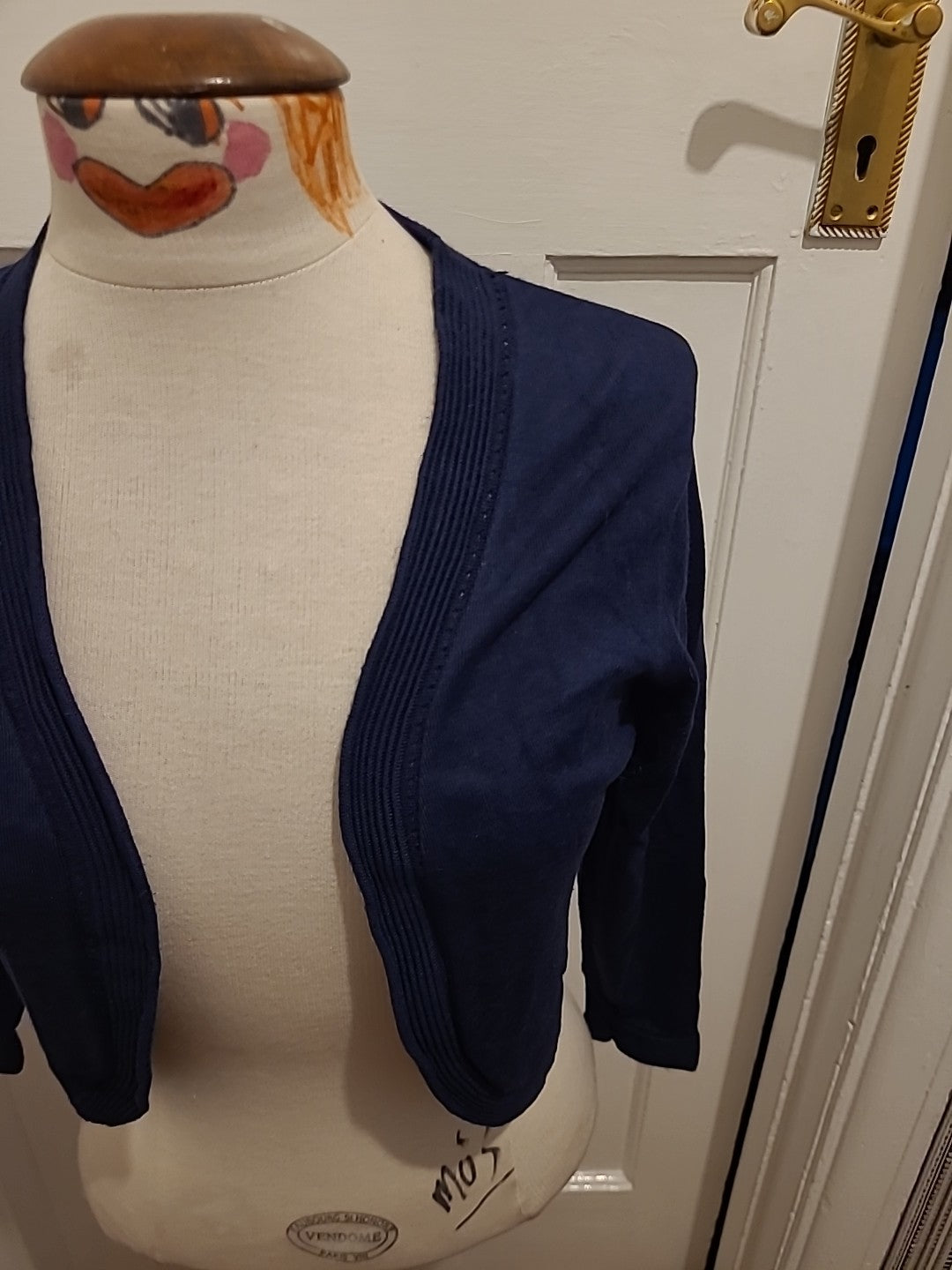 Precis Size XS Navy Long Sleeved Cardigan