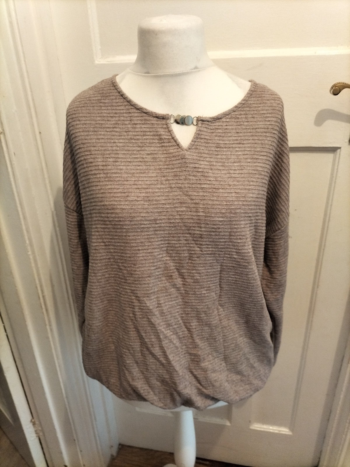 Bonmarche 18 Long Sleeve Brown Jumper