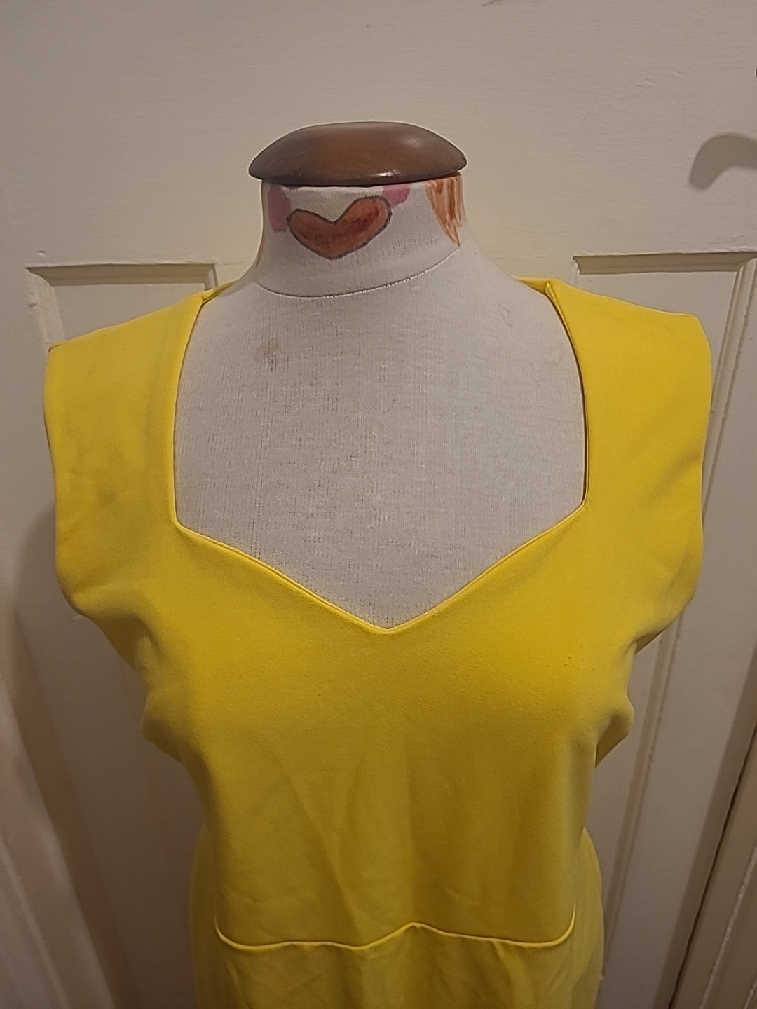 Ladies KDK London Size 16 Yellow Sleeveless Long Dress