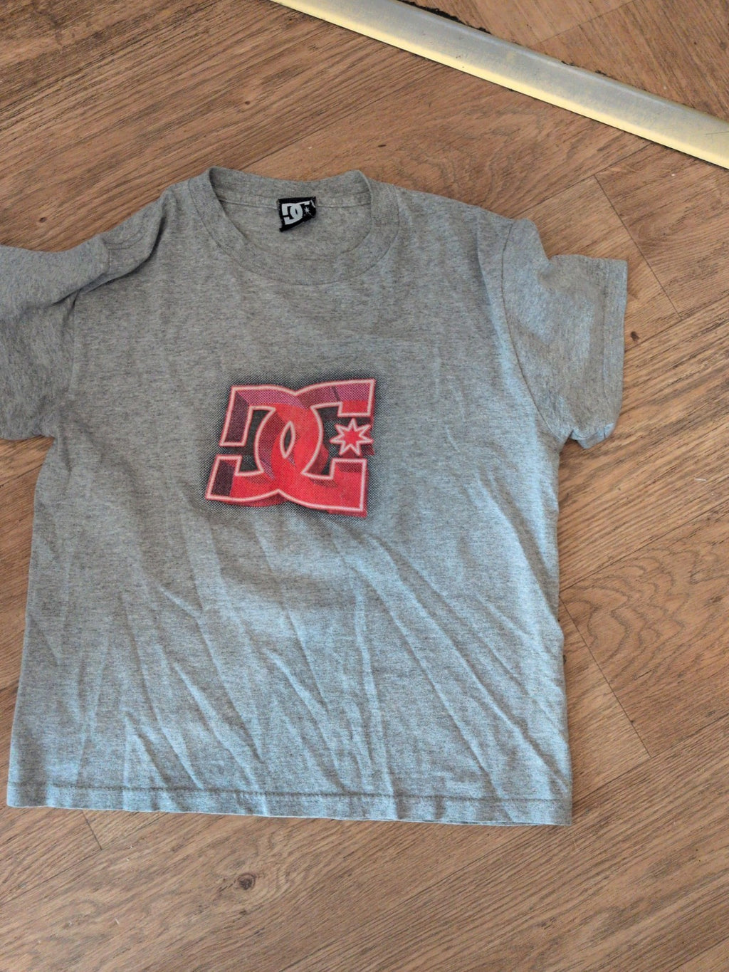 Girls 10-12 Years Grey Print Short Sleeve T-shirt