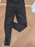 Ladies Marks And Spencer Size 14 Black Pleather Jegging