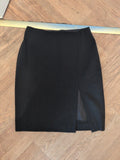 Ladies Size EU 42 Black Knee Length Skirt Lined