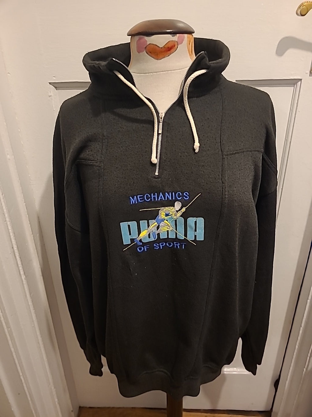 Mens Puma Size Large Dark Grey Pullover Jumper
