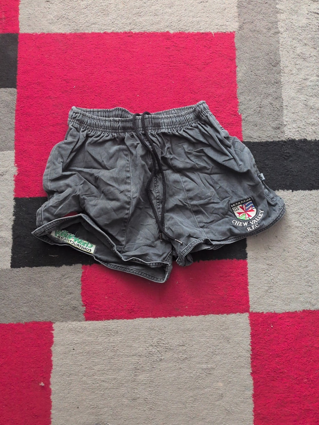 Samurai S/M Grey Denim Crew Valley Shorts