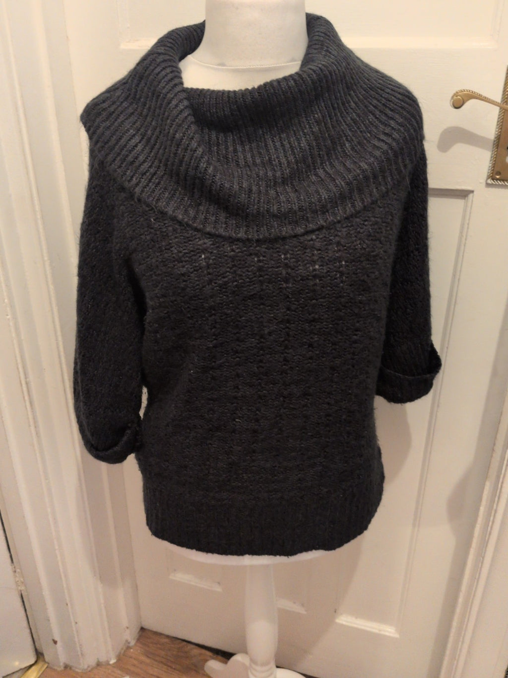 Evie 14-16 Black Roll Neck Jumper