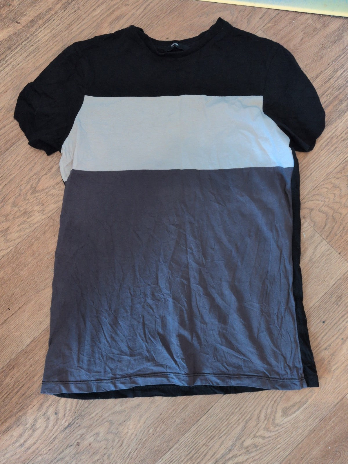 George 14-15 Years Grey White And Black Short Sleeve T-shirt