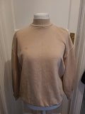 Mens Bershka Size XS Mocha High Neck Jumper