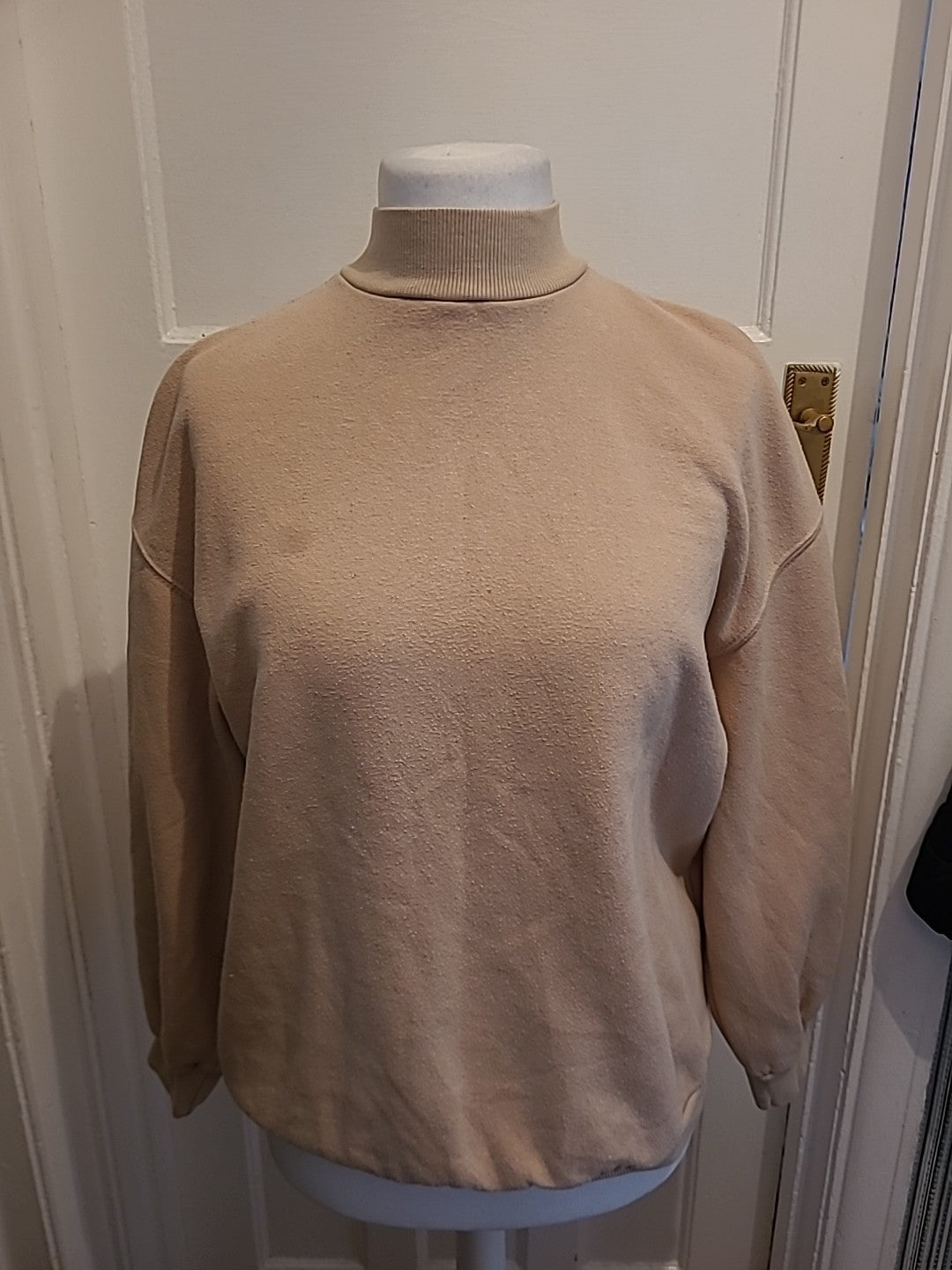 Mens Bershka Size XS Mocha High Neck Jumper