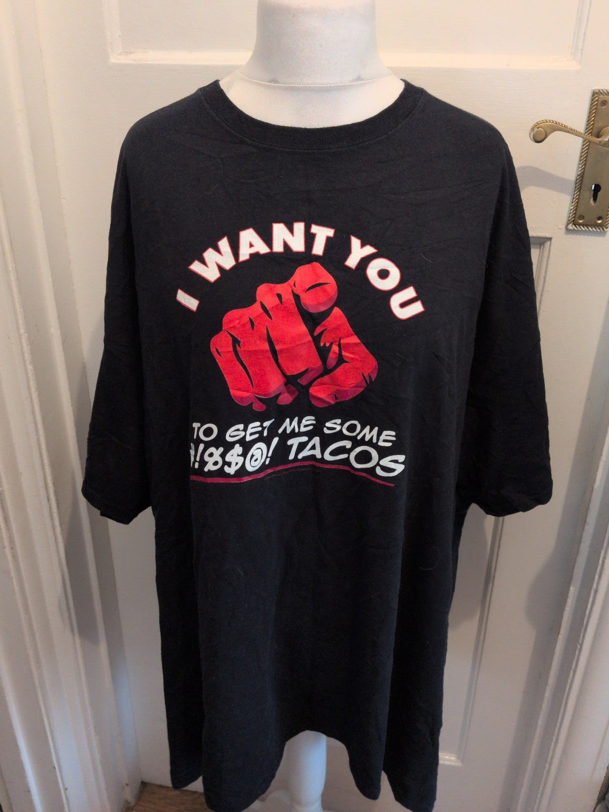 5XL Dark Navy "Taco" Printed Short Sleeve T-shirt