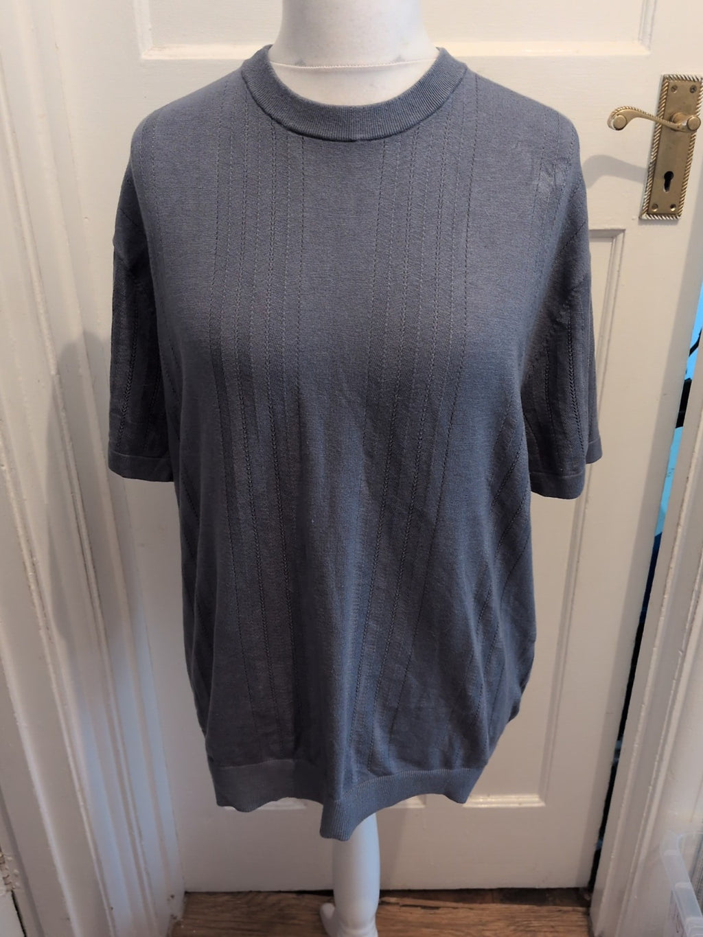 Next Signature XL Blue Lencel Short Sleeve Jumper Pullover