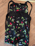 H&R 14 Black Floral Self Tie Dress Midi