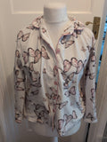 Ladies Peacocks 10-12 Butterfly Long Sleeve Pyjama Top