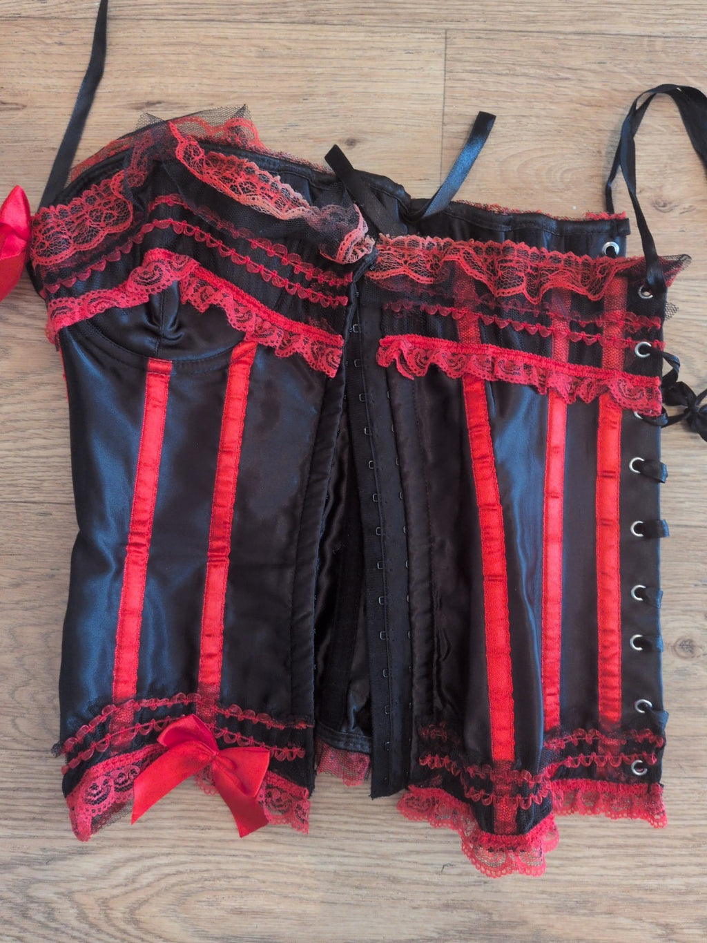 Medium Red And Black Corset